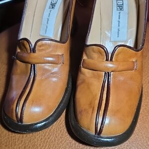 BP Women's Brown Leather Loafers